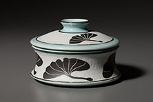 Gingko Casserole by Chapel Hill, NC-based potter, Deborah Harris