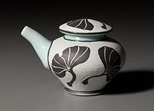 Gingko Ewer by Chapel Hill, NC-based potter, Deb Harris