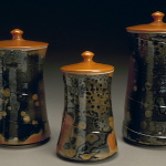 Shino Canister Set by Chapel Hill, NC-based potter Deborah Harris