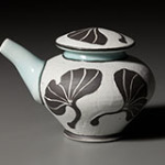 Gingko Ewer by Chapel Hill, NC-based potter, Deb Harris