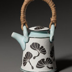 Gingko Teapot by Chapel Hill, NC-based potter, Deb Harris