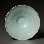 Celadon Striped Bowl by Chapel Hill, NC-based potter, Deborah Harris